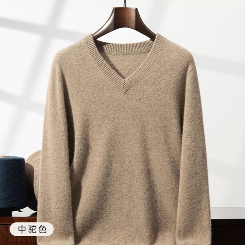Mens Fashion Mullet - Pull en cachemire épais pour homme,