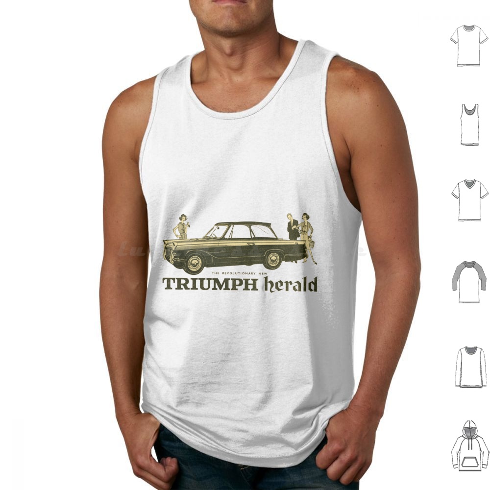 1950S Fashion Men'S - Englands Best Sports Car Débardeurs Imprimé