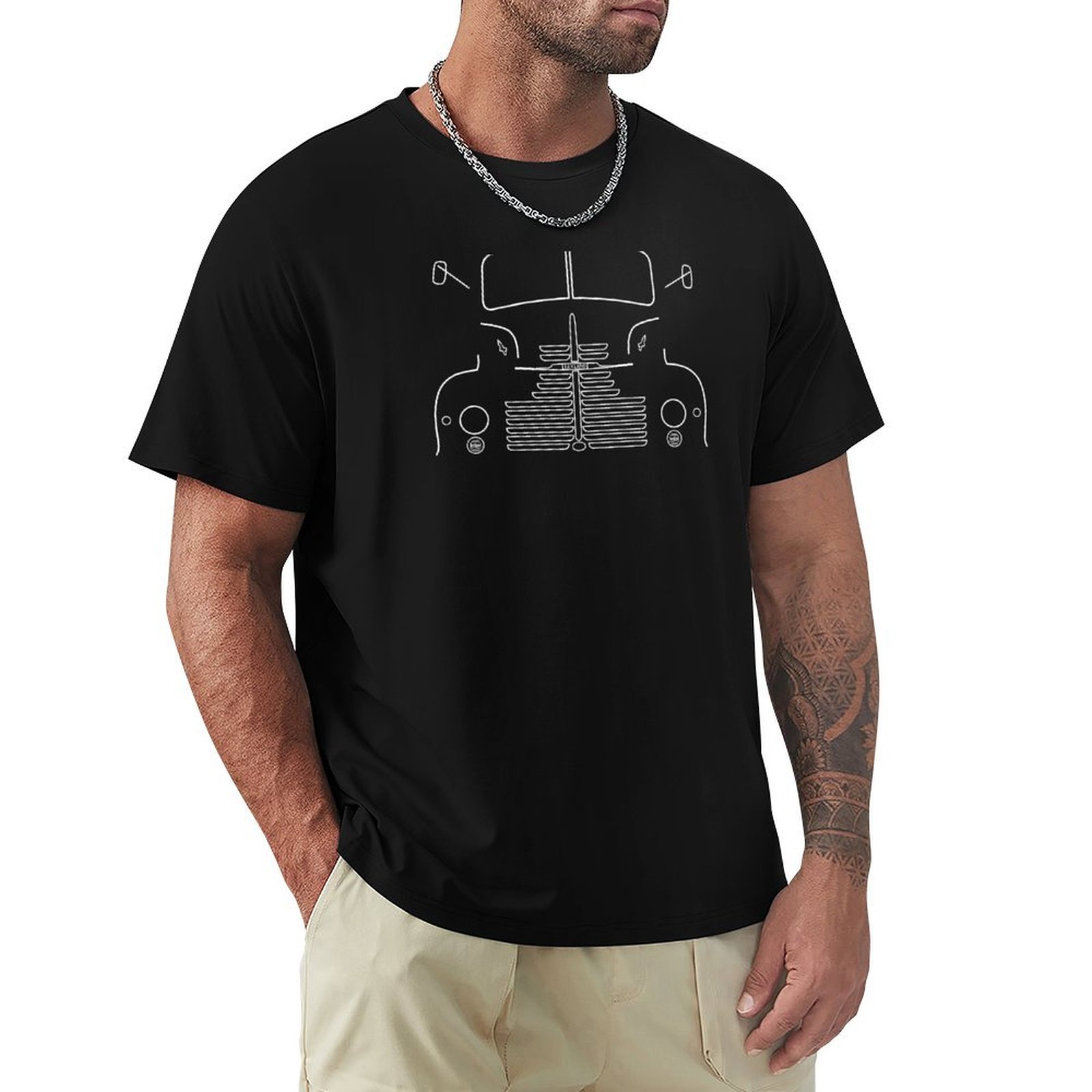 1950S Fashion Men'S - T-shirt Leyland Comet 90, camion classique