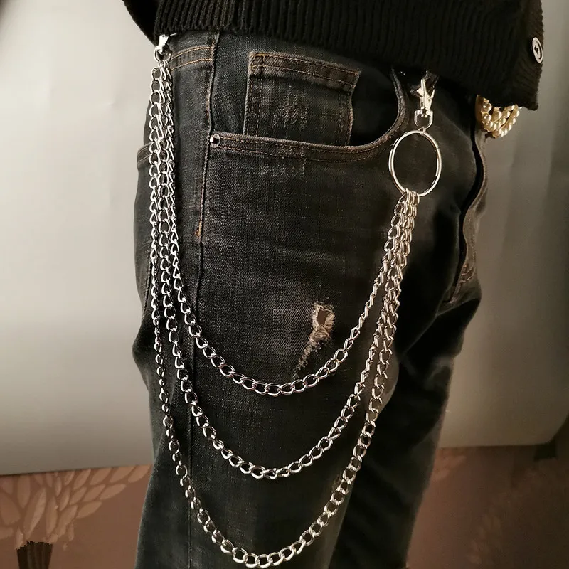 Men Fashion Rave - Chaîne de ceinture en métal à