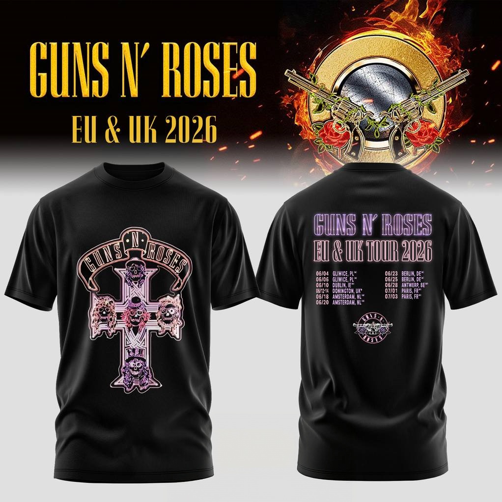 Men'S Fashion Uk - T-shirt graphique Guns N Roses EU