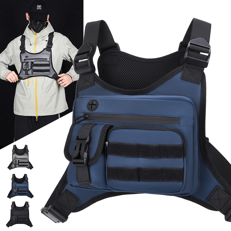 Tactical Vest Men - Sac de poitrine tactique pour homme,