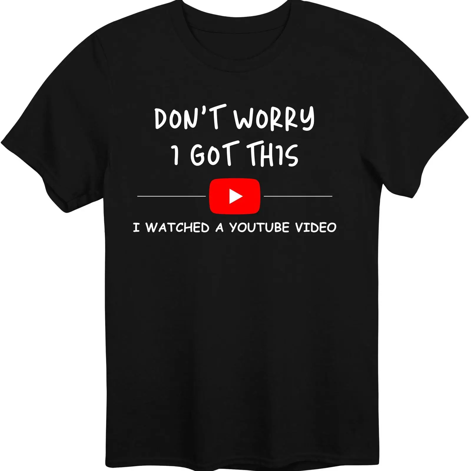 Men Fashion Youtuber - T-shirt certifié YouTube « Don't Worry
