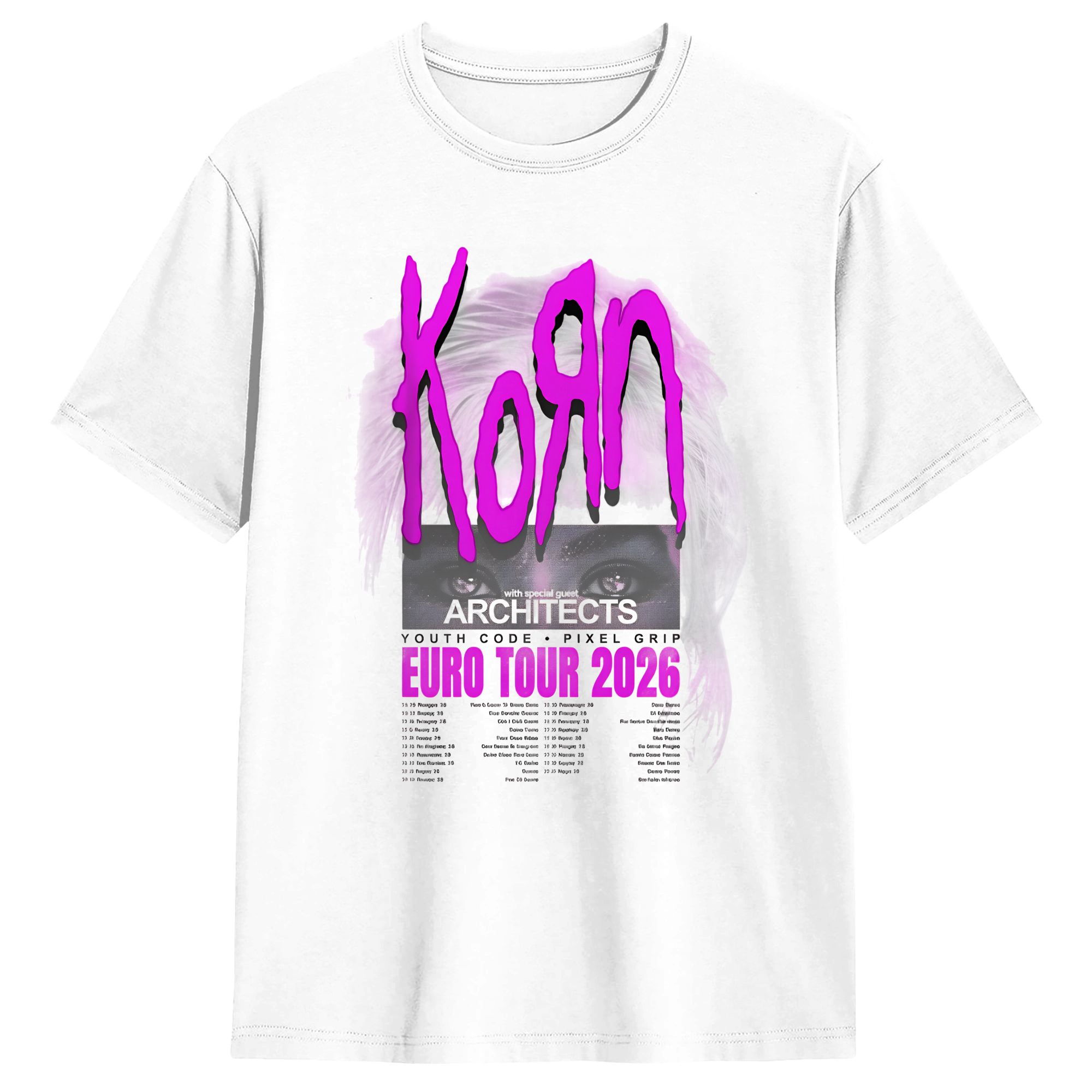 Men'S Fashion Uk - T-shirt Korn Europe et UK Tour