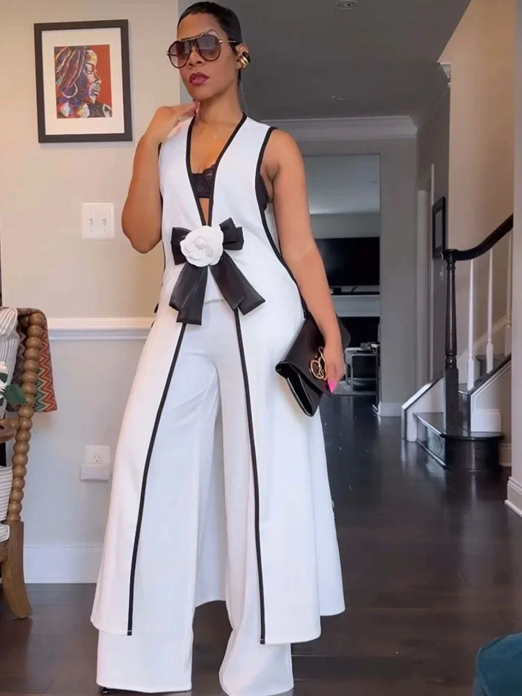 Men Fashion Rave - Ensemble deux pièces pour femmes, haut