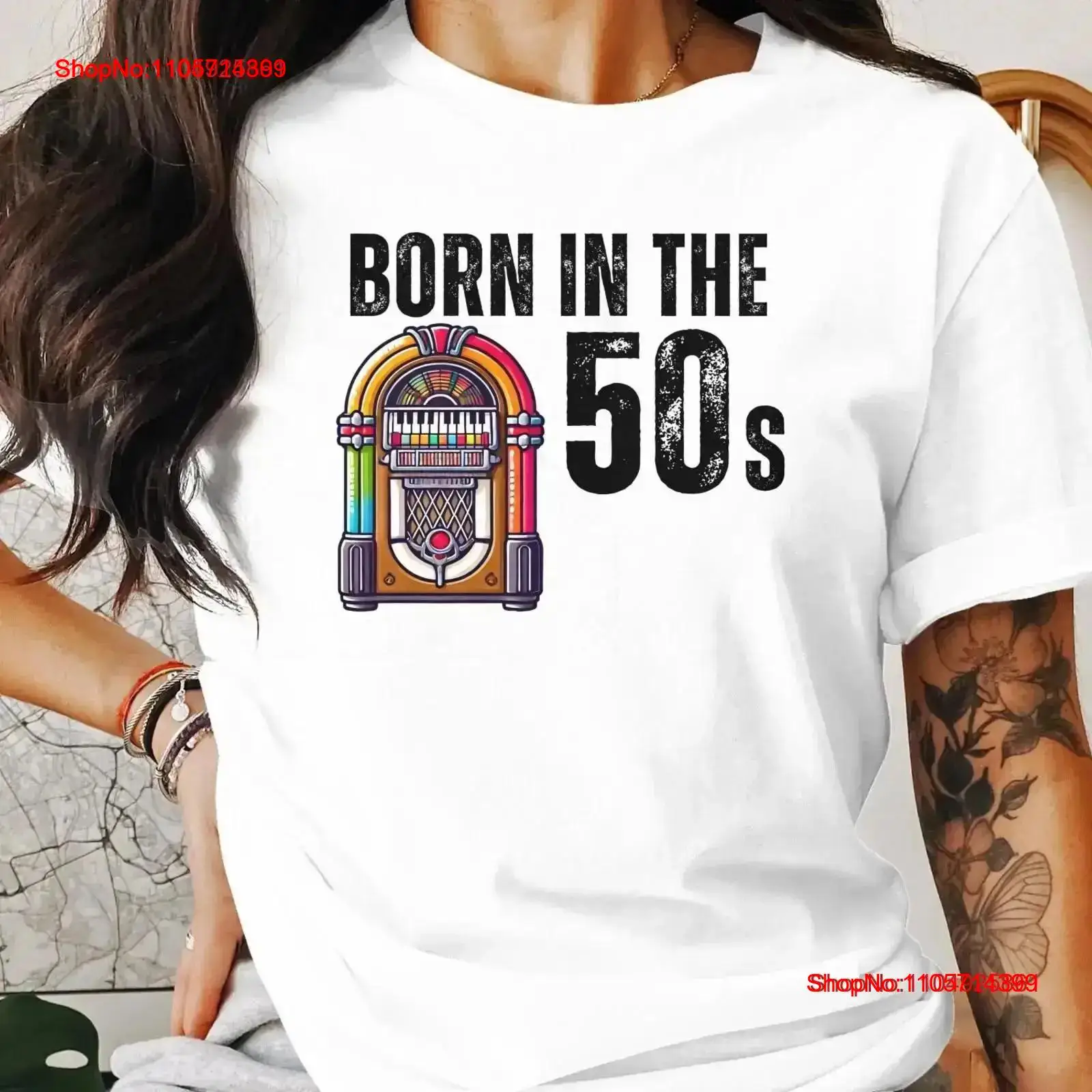 1950S Fashion Men'S - T-shirt vintage « Born In The