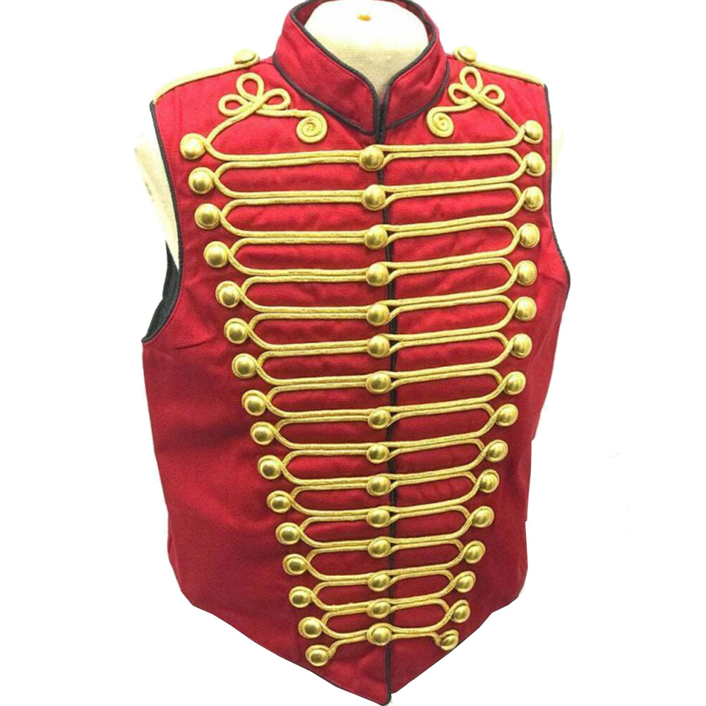 Tactical Vest Men - Veste en daim rouge pour adultes,