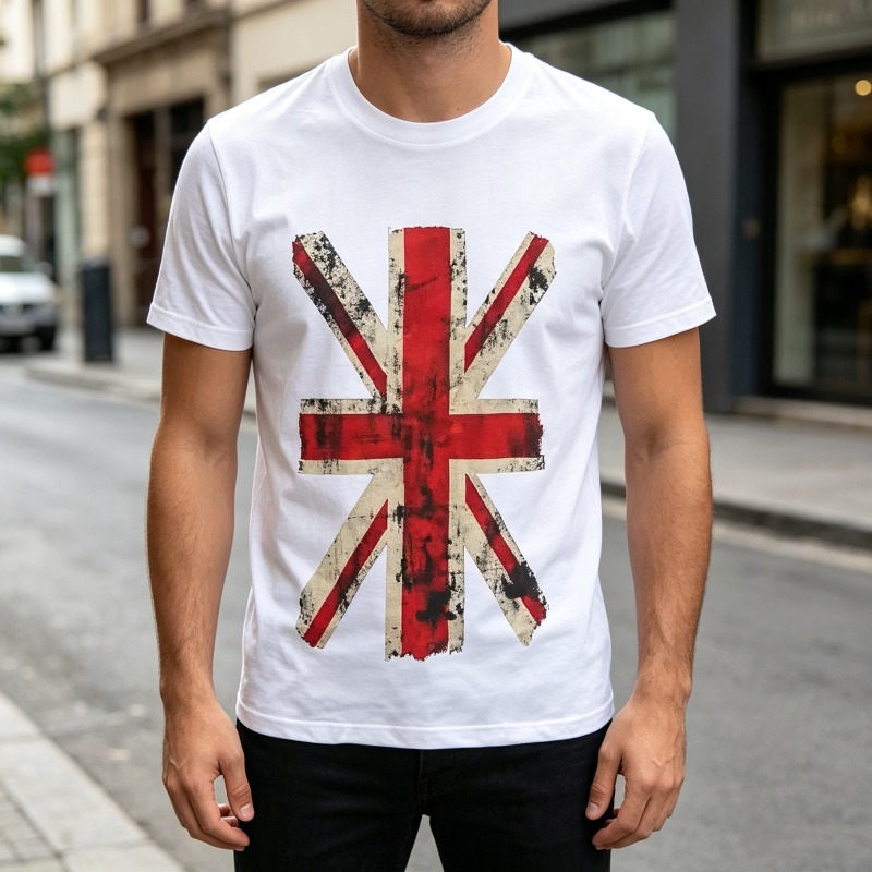 T-shirt graphique Union Jack,  - Men'S Fashion Uk avis et prix