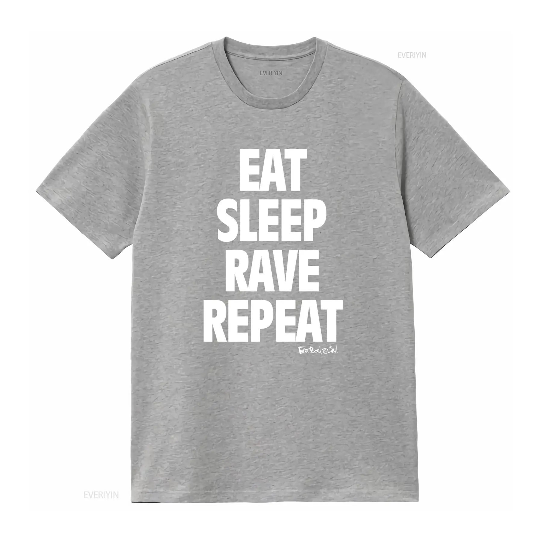 T-shirt Fatboy Slim Eat Sleep  - Men Fashion Rave avis et prix