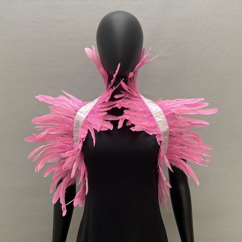 Châle Gothique en Plumes Natur - Men Fashion Rave avis et prix
