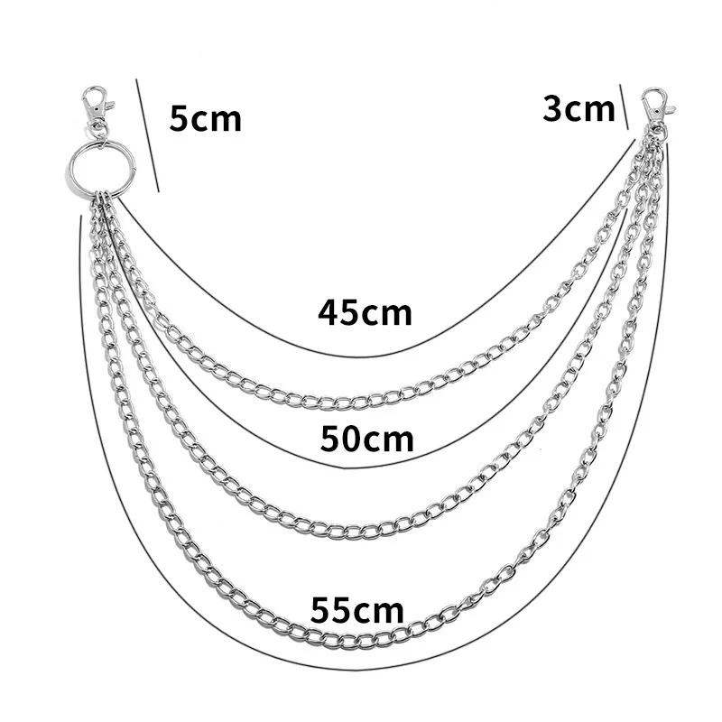Chaîne de ceinture en métal à  - Men Fashion Rave avis et prix