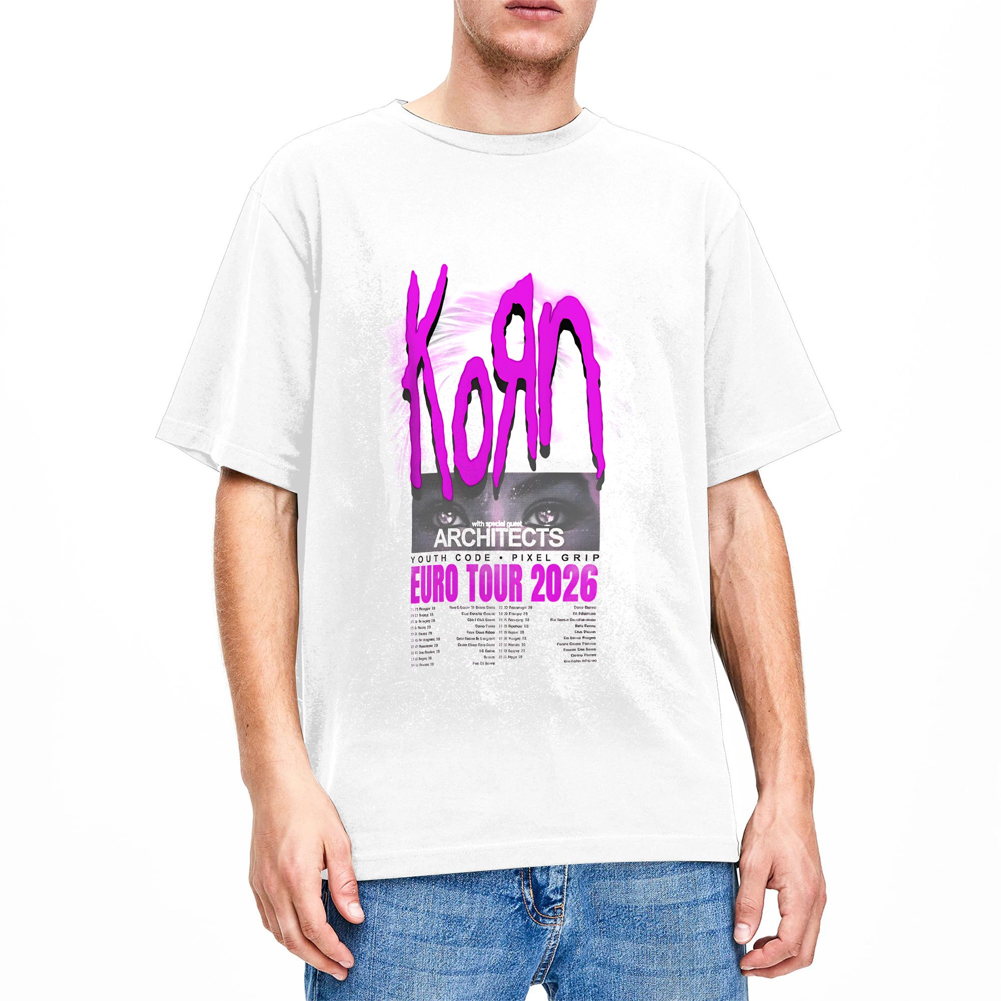 T-shirt Korn Europe et UK Tour - Men'S Fashion Uk avis et prix
