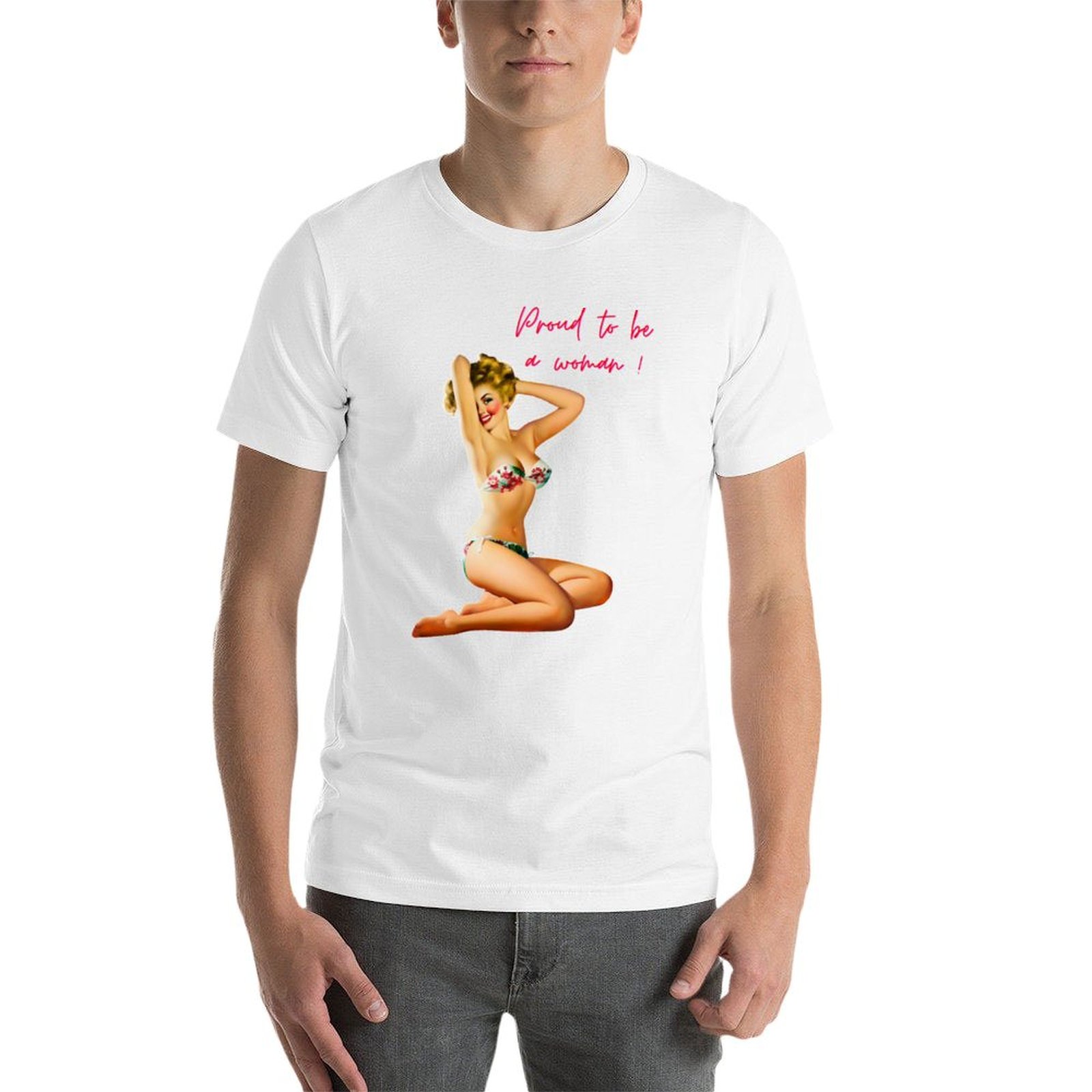 Fier d'être une femme - T-shir - 1950S Fashion Men'S avis et prix
