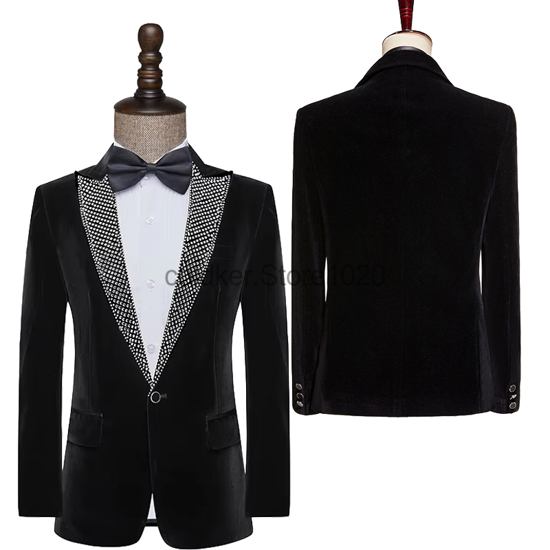 Veste Blazer de luxe en velour - Men'S Fashion Lk avis et prix
