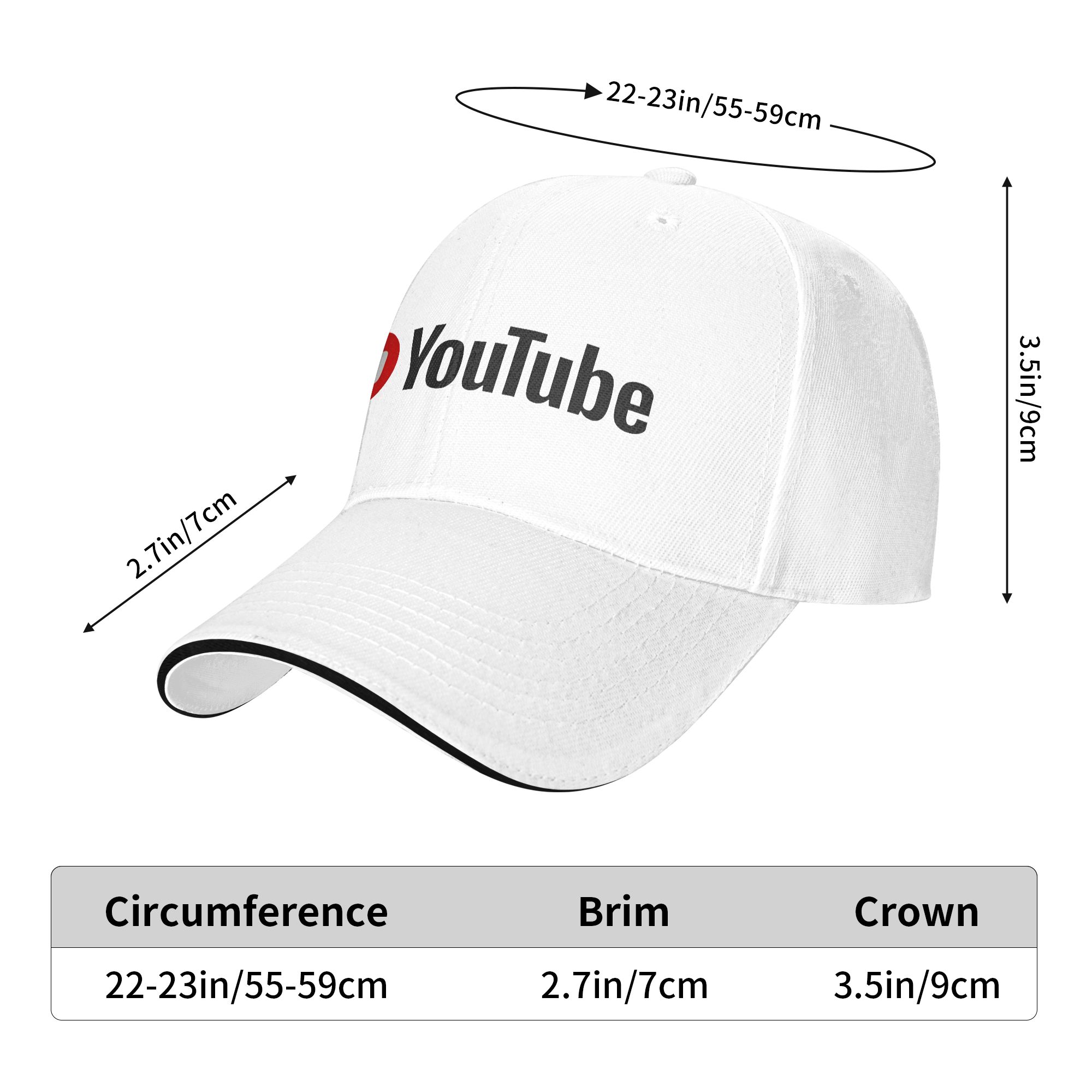 Casquette de baseball YouTube  - Men Fashion Youtuber avis et prix