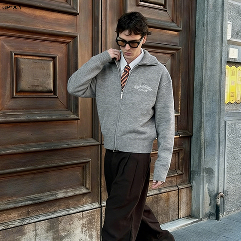 Rétro Spliced ​ ​ Cardigan cou - Mens Fashion Mullet avis et prix