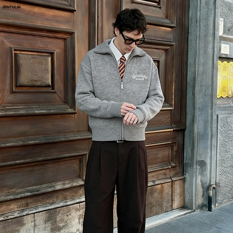 Rétro Spliced ​ ​ Cardigan cou - Mens Fashion Mullet avis et prix