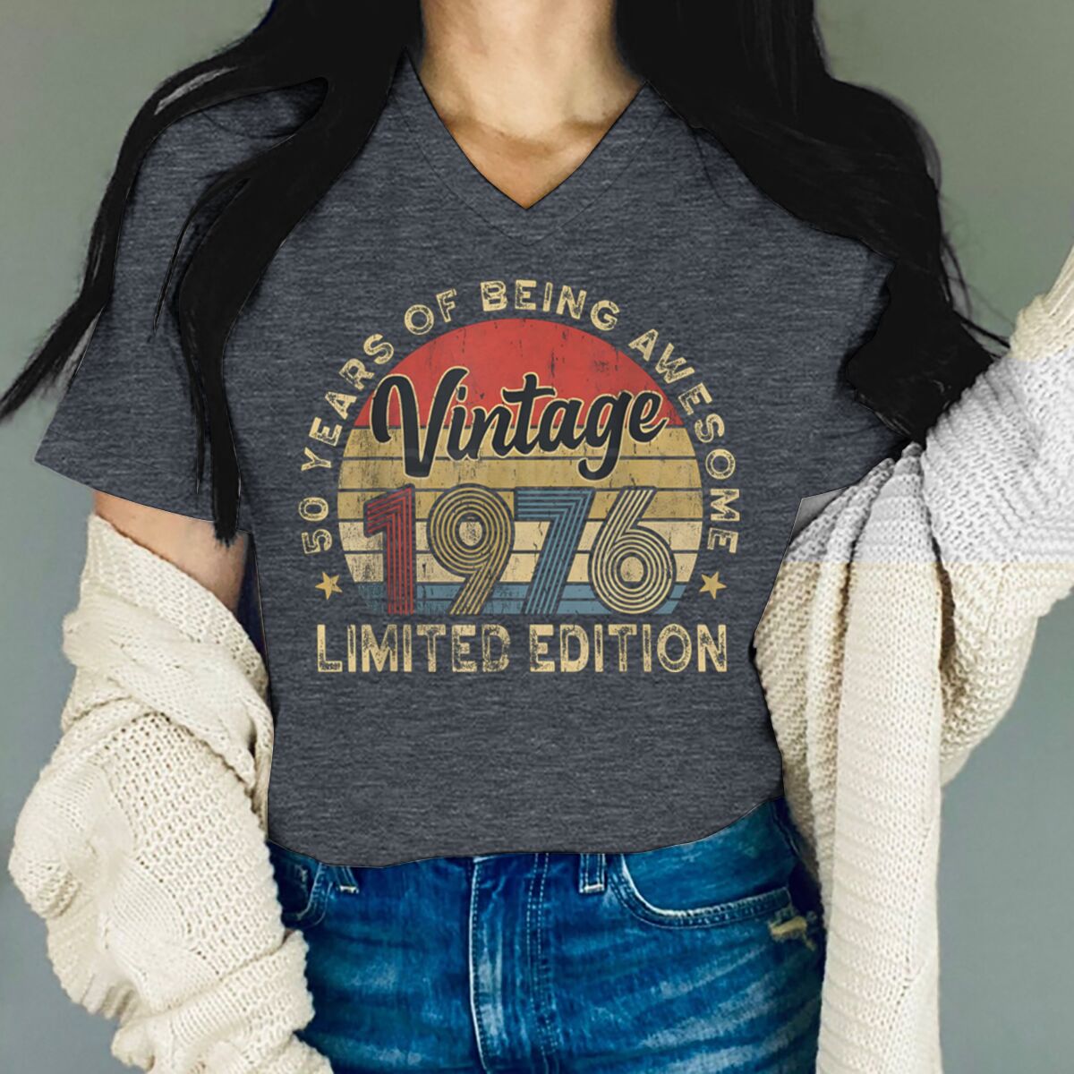 T-shirt vintage imprimé « 50 Y - Men'S Fashion Over 50 avis et prix